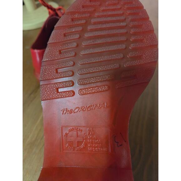 Dr. Martens Poppy Red Oxfords Womens Sz 8 Rare Hard To Find Like New!! - Picture 6 of 8
